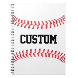 Cuaderno de puntadas de béisbol personalizadas