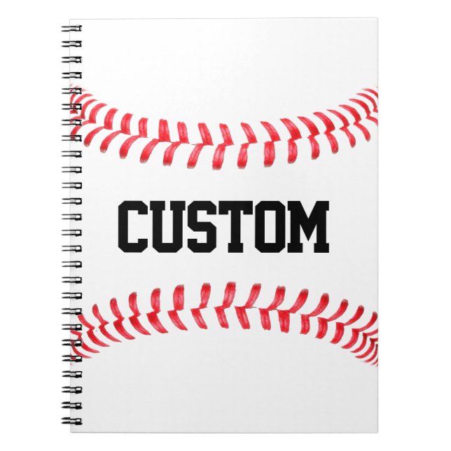 Cuaderno de puntadas de béisbol personalizadas (Frente)