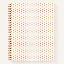 Cuaderno de puntos Ombre Sunburst - XS