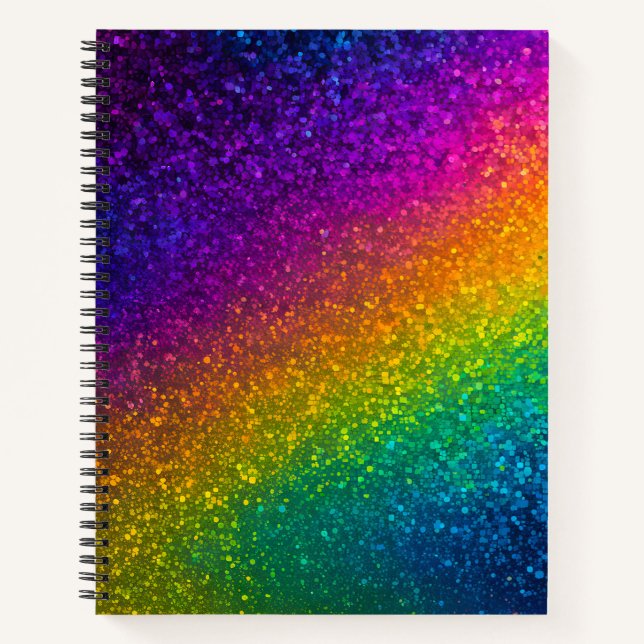 Cuaderno de Purpurina colorido (Anverso)