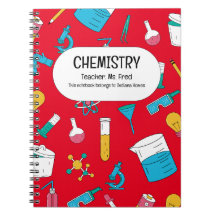 Cuaderno de Química Personalizado – Nombre Persona