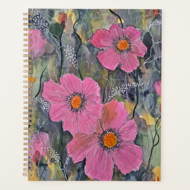 Cuaderno de ramilletes rosados (Anverso)