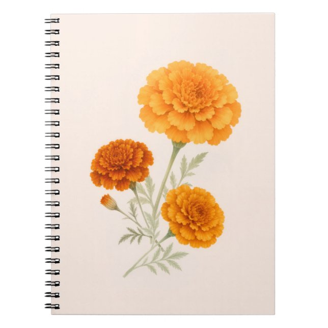 Cuaderno de ramo de caléndula (Frente)