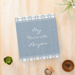 Cuaderno de receta de Serene Damask Border