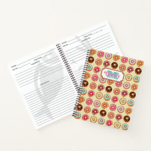 Cuaderno de receta personalizada del patrón de ani