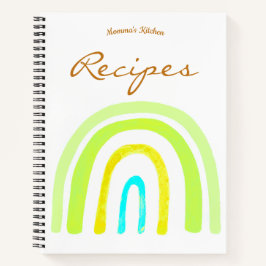 Cuaderno de Recetas Boho de la Cocina de Mamá