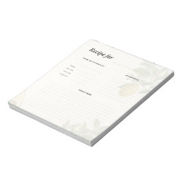 Cuaderno de Recetas Botánicas Vintage