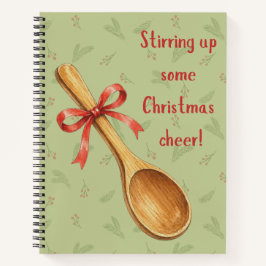 Cuaderno de recetas de alegría navideña