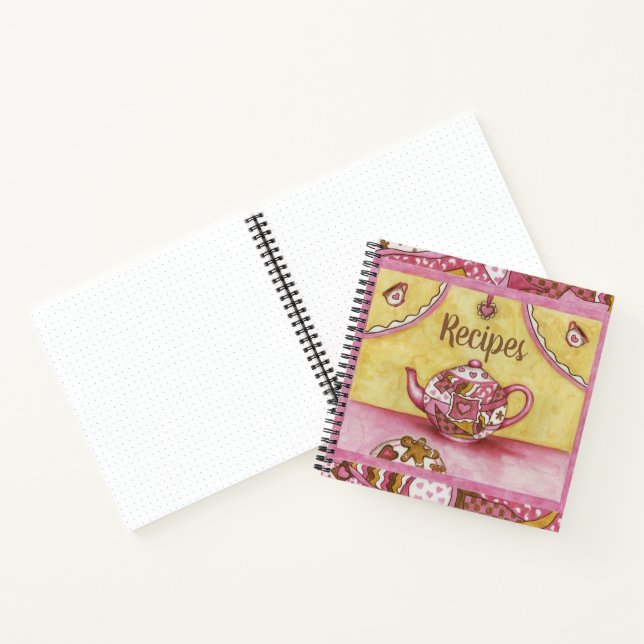 Cuaderno de recetas de cocina de pan de jengibre  (Interior)