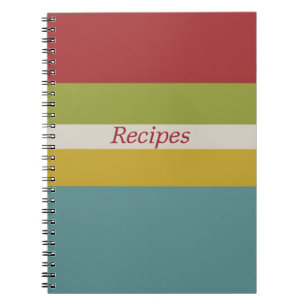 Cuaderno de recetas de cocina feliz