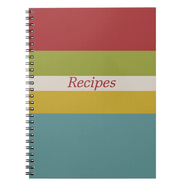 Cuaderno de recetas de cocina feliz (Frente)
