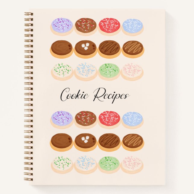 Cuaderno de recetas de cookie (Anverso)