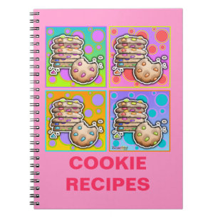 Cuaderno de recetas de galletas Pop Art