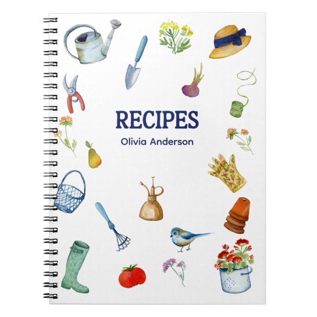 Cuaderno de recetas de jardinería acuática (Frente)