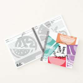 Cuaderno de recetas de libros de cocina personal p