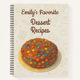 Cuaderno de Recetas de Postres de Tarta Colorida P