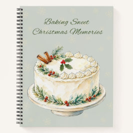 Cuaderno de recetas de recuerdos de Navidad