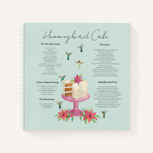 Cuaderno de recetas de tomate de coñac Hummingbird