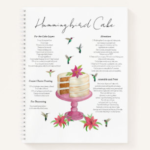 Cuaderno de recetas de tomate de coñac Hummingbird