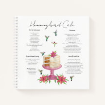 Cuaderno de recetas de tomate de coñac Hummingbird
