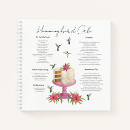 Cuaderno de recetas de tomate de coñac Hummingbird