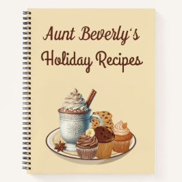 Cuaderno de recetas de vacaciones personalizadas