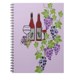 Cuaderno de recetas de vino y cata