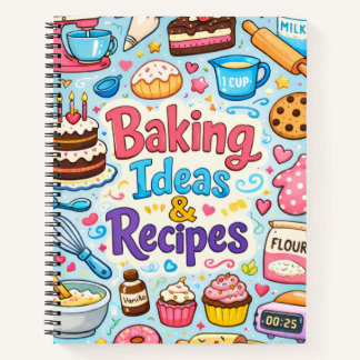 Cuaderno de recetas en blanco divertido y lindo pa