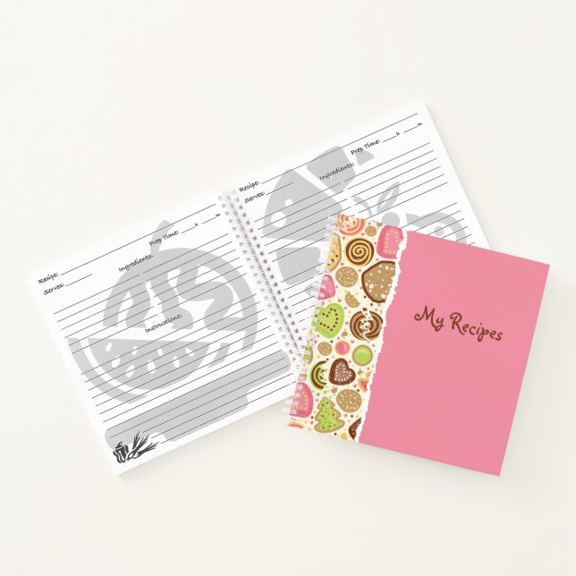 Cuaderno De Recetas En Blanco Para Escribir (Interior)