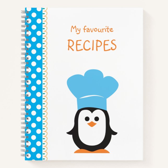 Cuaderno De Recetas En Blanco Para Escribir (Anverso)