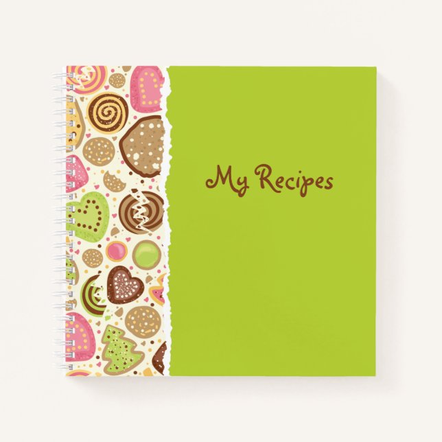 Cuaderno De Recetas En Blanco Para Escribir (Anverso)