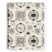 Cuaderno de recetas en espiral Otoño 