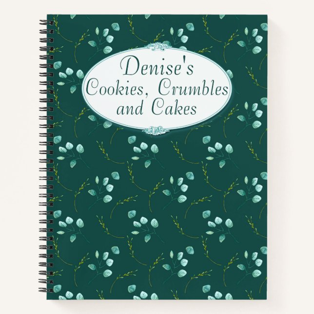 Cuaderno de recetas Eucalyptus Stems (Anverso)