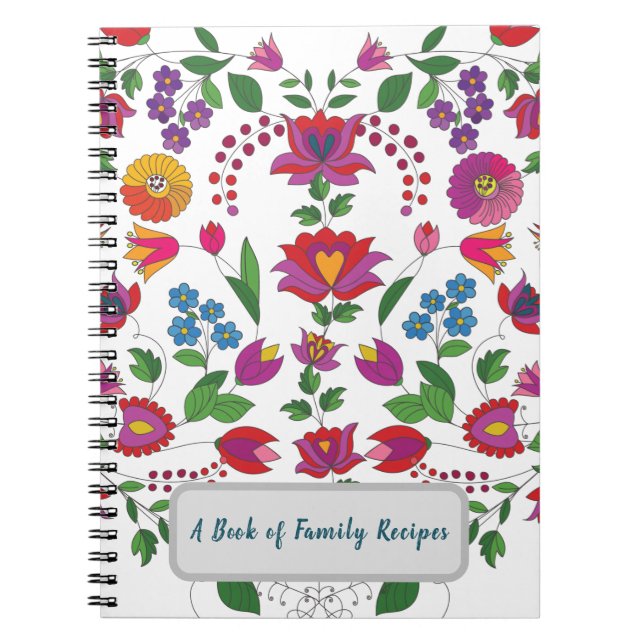 Cuaderno de Recetas Familiares de Flores Folclóric (Frente)