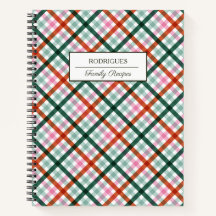Cuaderno de Recetas Familiares Personalizado Gihgh