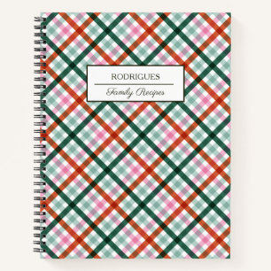 Cuaderno de Recetas Familiares Personalizado Gihgh