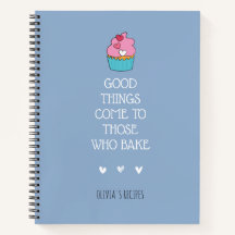 Cuaderno de recetas para hornear personalizado