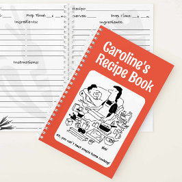 Cuaderno de recetas personalizadas con cubierta de