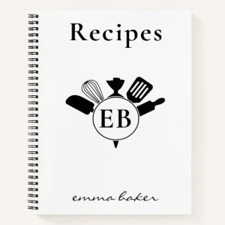 Cuaderno de recetas personalizadas de panadería co