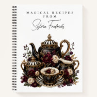 Cuaderno de Recetas Personalizadas - Juego de Té G