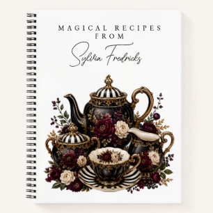 Cuaderno de Recetas Personalizadas - Juego de Té G