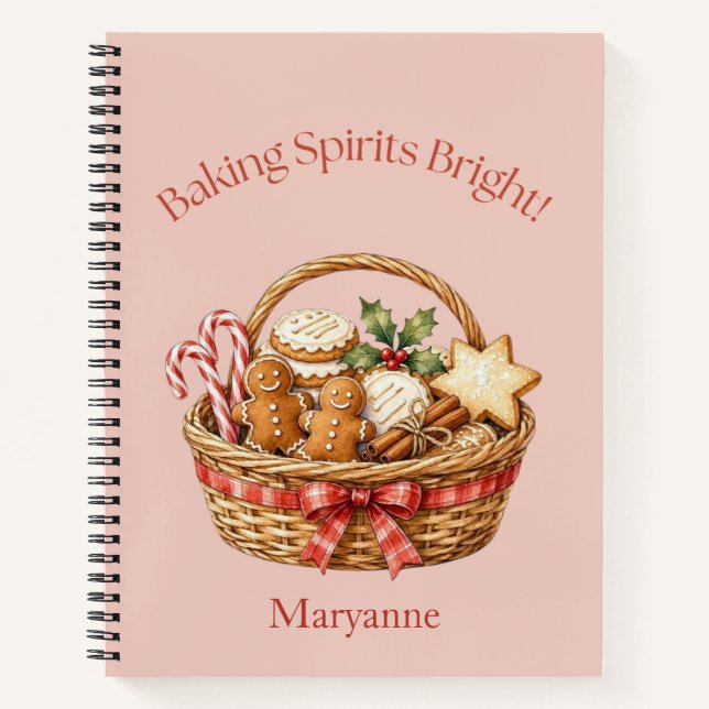 Cuaderno de recetas personalizadas para hornear co (Anverso)