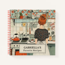 Cuaderno de recetas personalizadas para mujeres ve