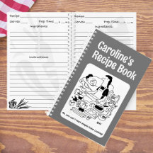 Cuaderno de recetas personalizado de Cook