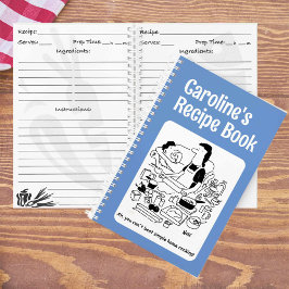 Cuaderno de recetas personalizado de Cook divertid
