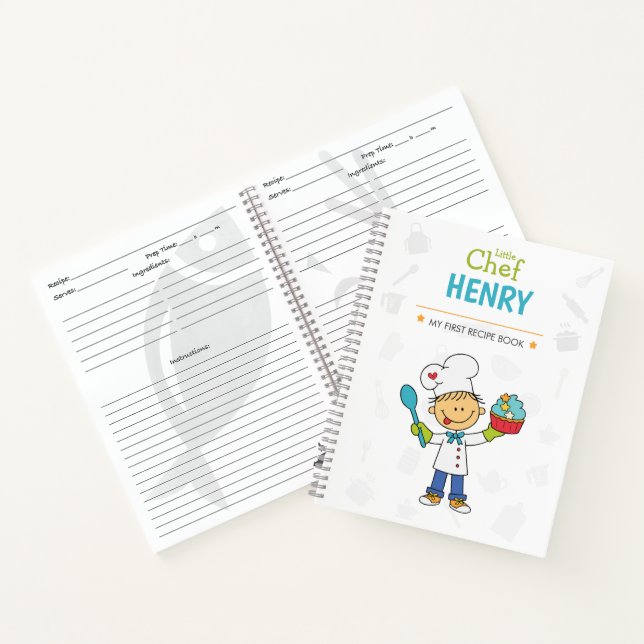 Cuaderno de Recetas Personalizado para Niños (Interior)