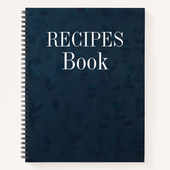 Cuaderno de Recetas Personalizado Vintage Moderno (Anverso)