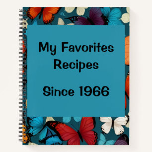 Cuaderno de Recetas Personalizado Vintage Moderno