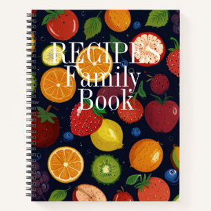 Cuaderno de Recetas Personalizado Vintage Moderno