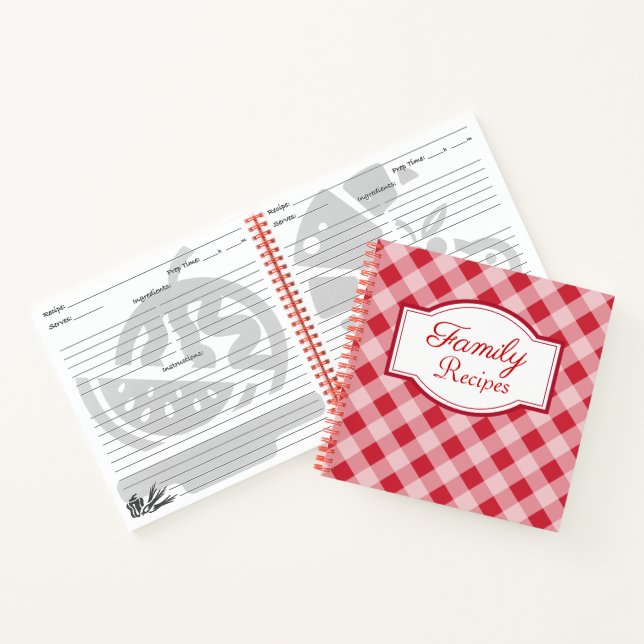 Cuaderno de Recetas Retro Familiares (Interior)